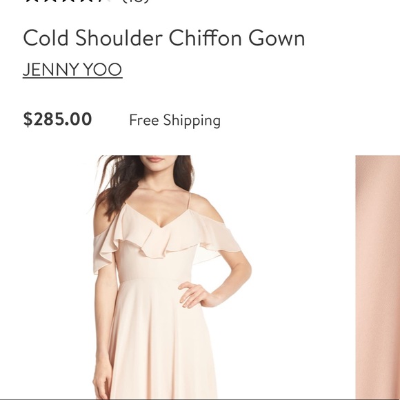 Jenny Yoo chiffon dress - Picture 3 of 3